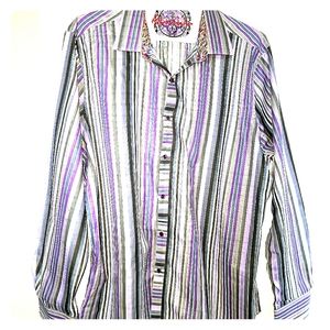 ROBERT GRAHAM REVERSIBLE CUFF SHIRT